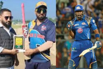 Adil Nabi Kashmir Pollard Scores 232 in 77 Balls Wearing Tendulkar’s Jersey