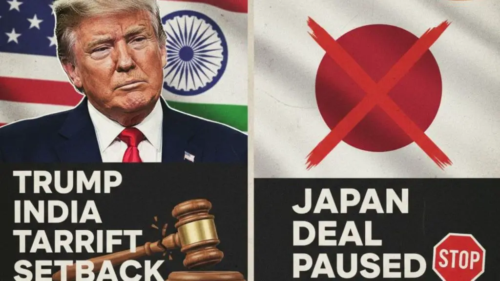 Trump tariff legal setback India Japan trade war