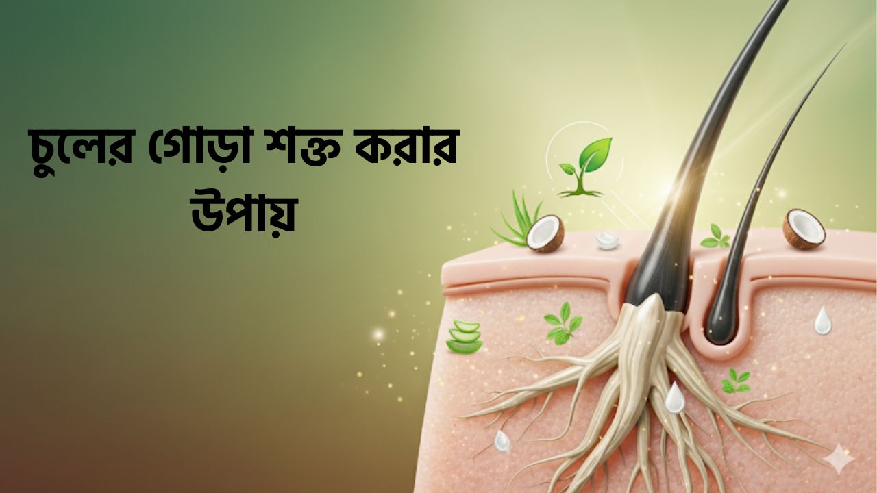 চুলের গোড়া শক্ত করার উপায়