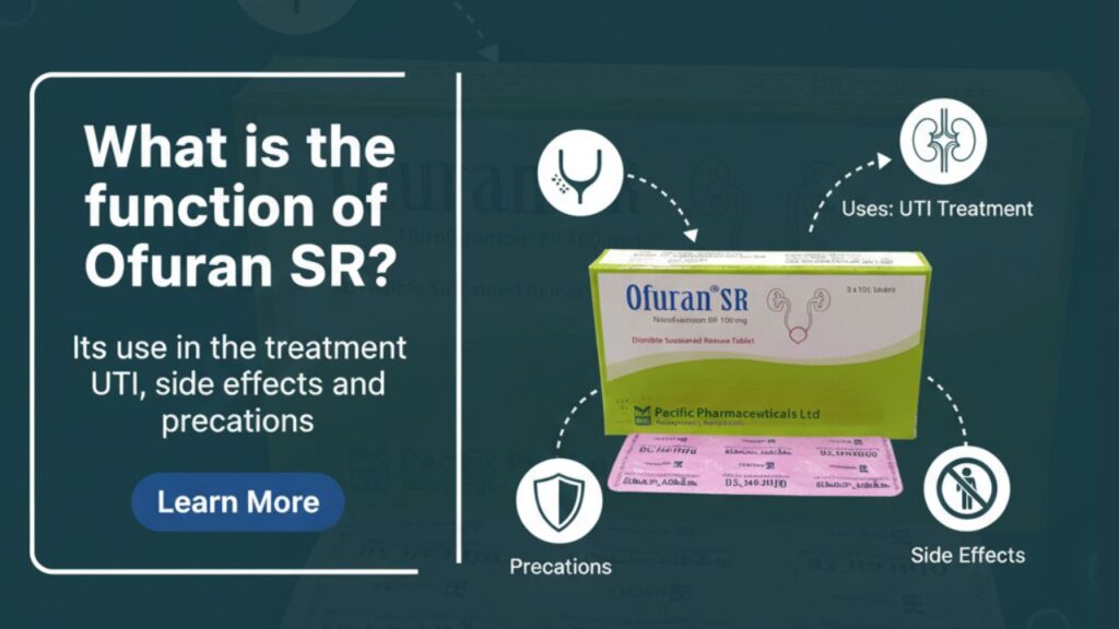 Ofuran SR এর কাজ কি? ইউটিআই (UTI) চিকিৎসায় এর ব্যবহার, পার্শ্বপ্রতিক্রিয়া ও সতর্কতা