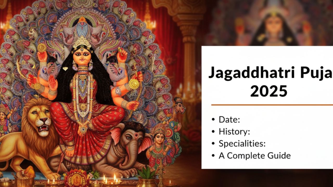 জগদ্ধাত্রী পুজো ২০২৫: দিনক্ষণ, ইতিহাস ও বিশেষত্ব – এক সম্পূর্ণ নির্দেশিকা
