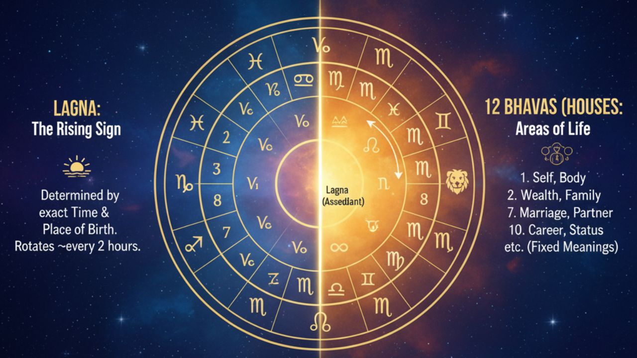 জ্যোতিষ ছকের সংখ্যা কেন পাল্টায়? লগ্ন এবং ১২টি ভাবের সম্পূর্ণ বিশ্লেষণ