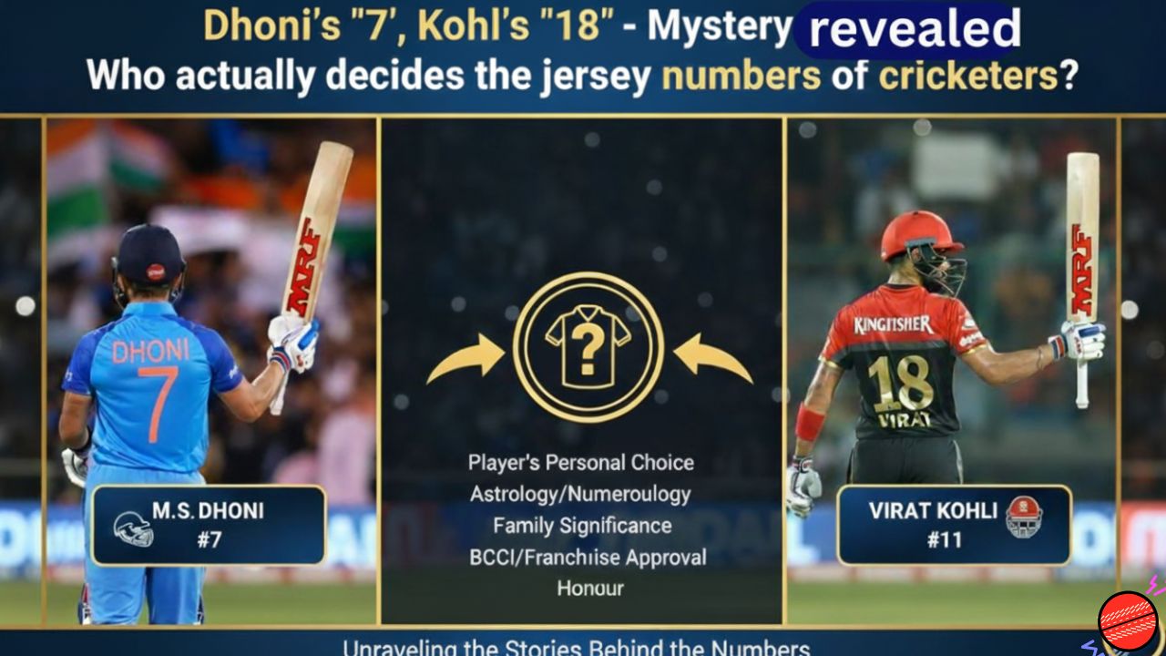 ধোনির ‘৭’, কোহলির ‘১৮’ – রহস্য ফাঁস! ক্রিকেটারদের জার্সির নম্বর আসলে কে ঠিক করে?