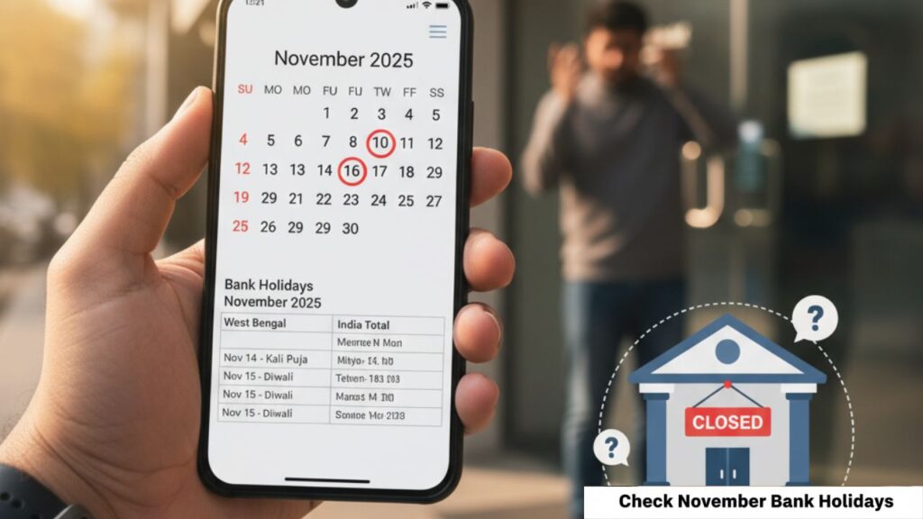 নভেম্বর মাসে ব্যাঙ্ক যাওয়ার আগে দেখুন ছুটির তালিকা! পশ্চিমবঙ্গ ও ভারতে মোট কত দিন বন্ধ থাকছে?