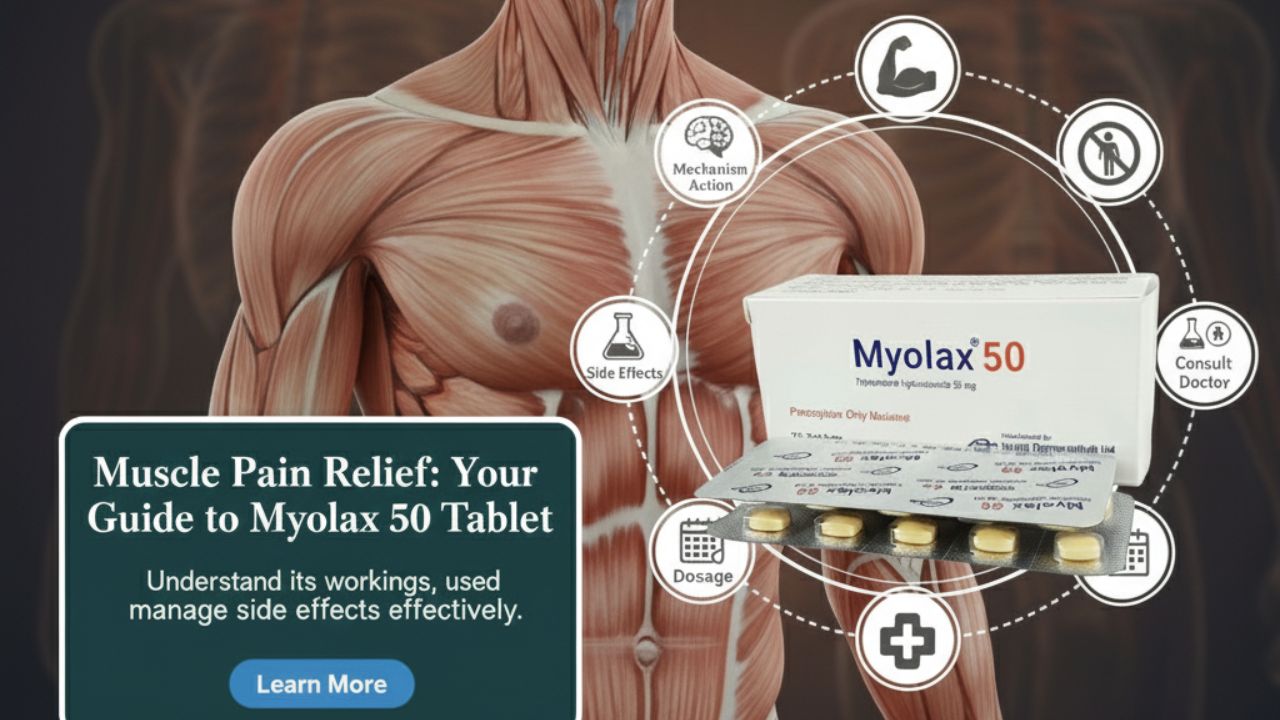 পেশীর ব্যথায় ভুগছেন? জানুন Myolax 50 Tablet এর কাজ, ব্যবহার এবং পার্শ্বপ্রতিক্রিয়া