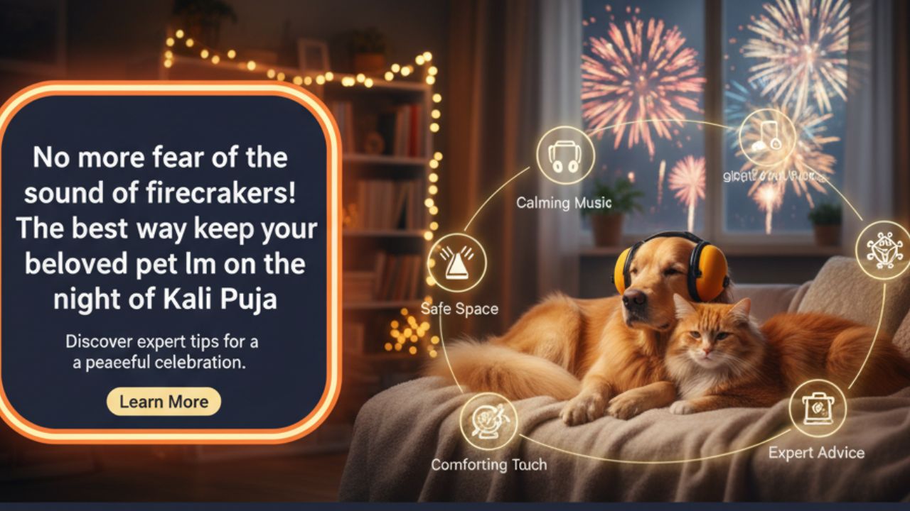 বাজির শব্দে আর ভয় নয়! কালীপুজোর রাতে আদরের পোষ্যকে শান্ত রাখার সেরা উপায়