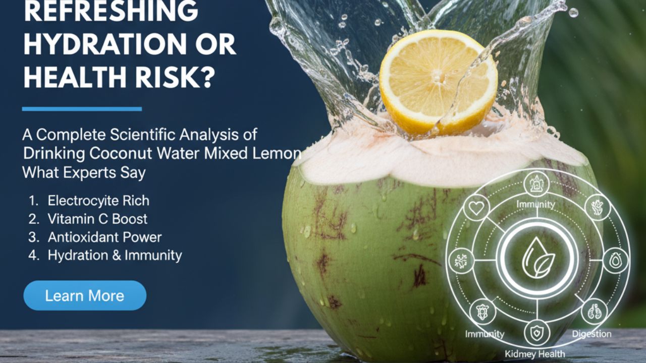 সতেজ হাইড্রেশন নাকি স্বাস্থ্যের জন্য ঝুঁকি? ডাবের জলের সঙ্গে লেবু মিশিয়ে খাওয়ার সম্পূর্ণ বৈজ্ঞানিক বিশ্লেষণ