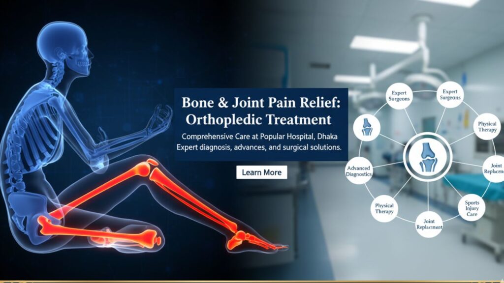 হাড় ও জয়েন্টের ব্যথায় ভুগছেন? ঢাকার পপুলার হাসপাতালের অর্থোপেডিক চিকিৎসা সম্পর্কে বিস্তারিত জানুন
