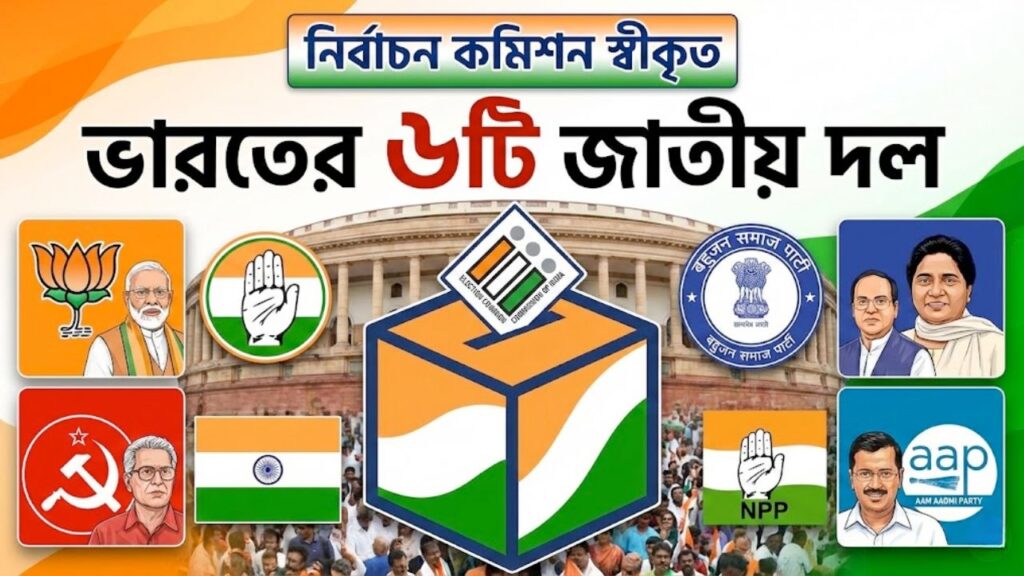 India's 6 National Political Parties Recognized by Election Commission