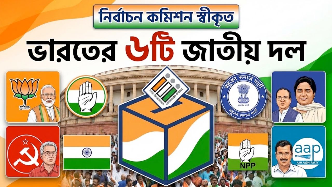 India's 6 National Political Parties Recognized by Election Commission