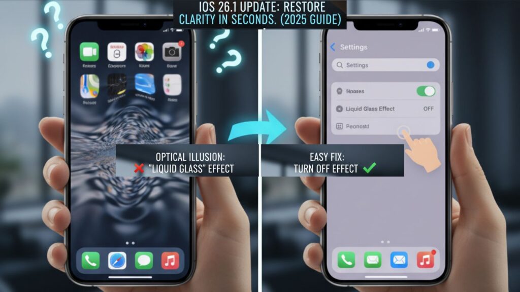 How to Disable the Liquid Glass Effect on iOS 26.1