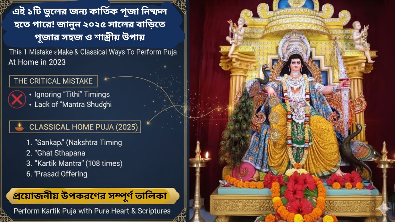 বাড়িতে কার্তিক পূজা কিভাবে করতে হয়