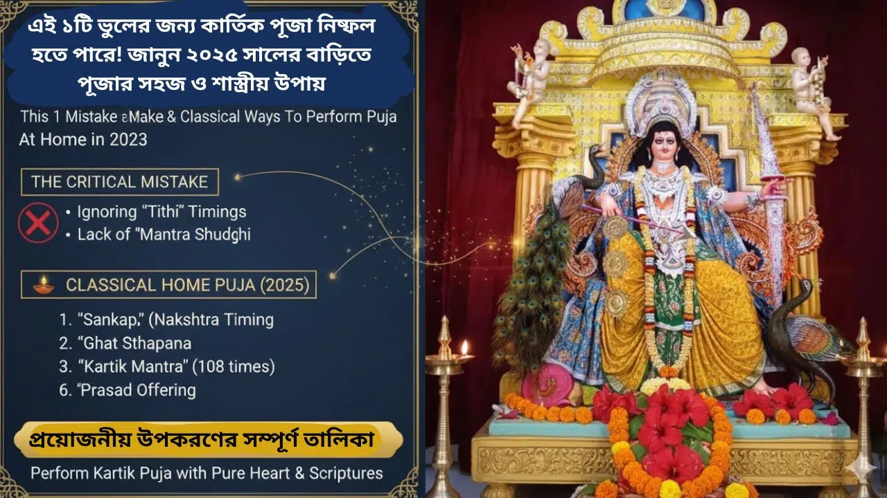 বাড়িতে কার্তিক পূজা কিভাবে করতে হয়