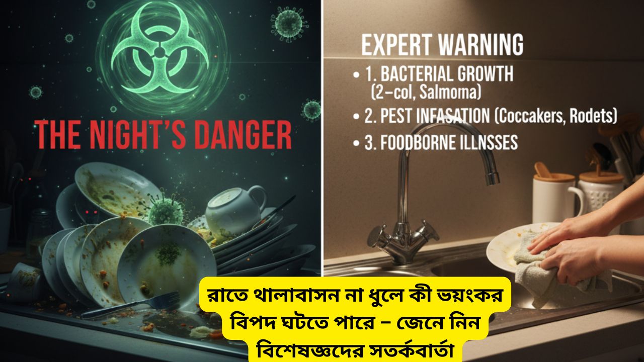 Dirty Dishes Overnight Health Risks