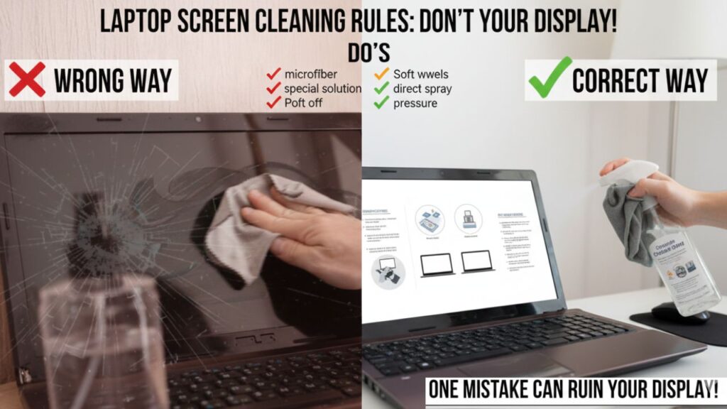 How to Clean Laptop Screen Safely
