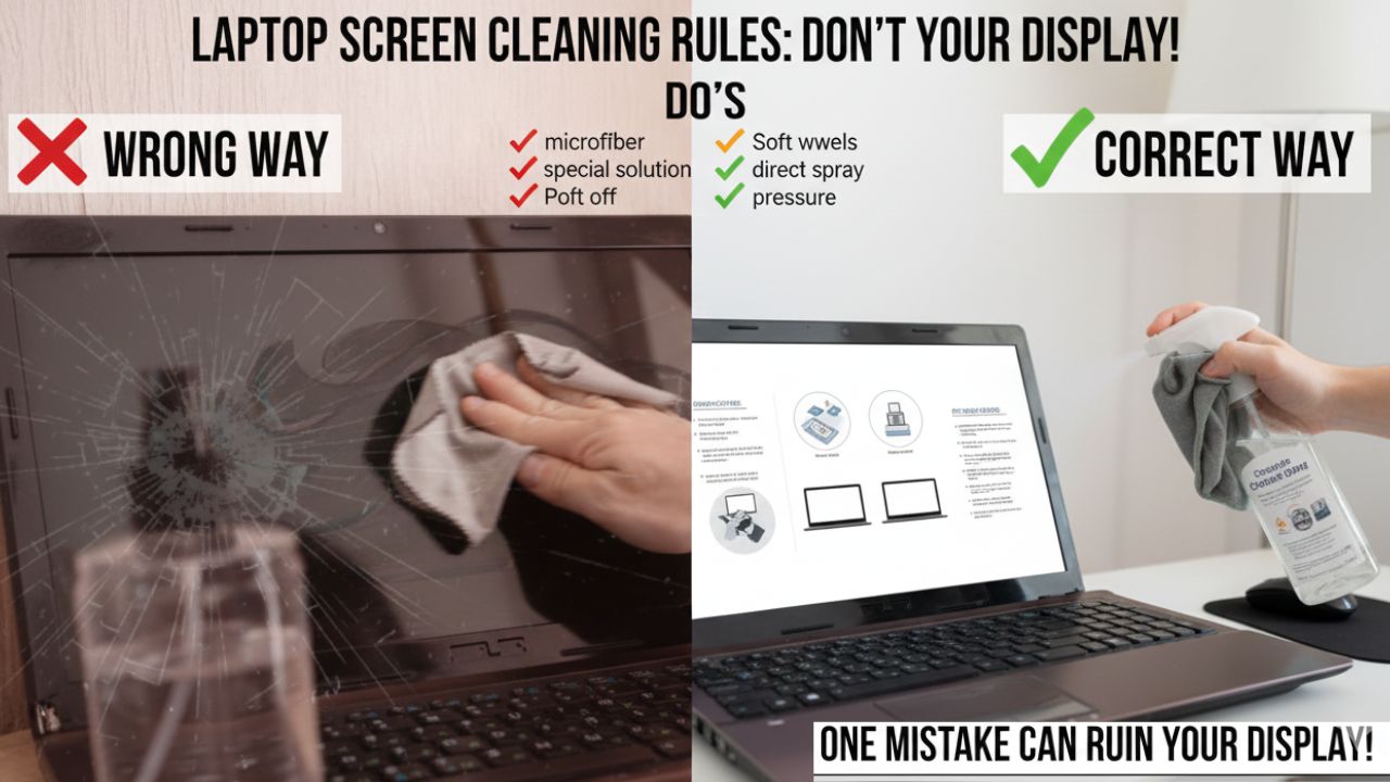 How to Clean Laptop Screen Safely