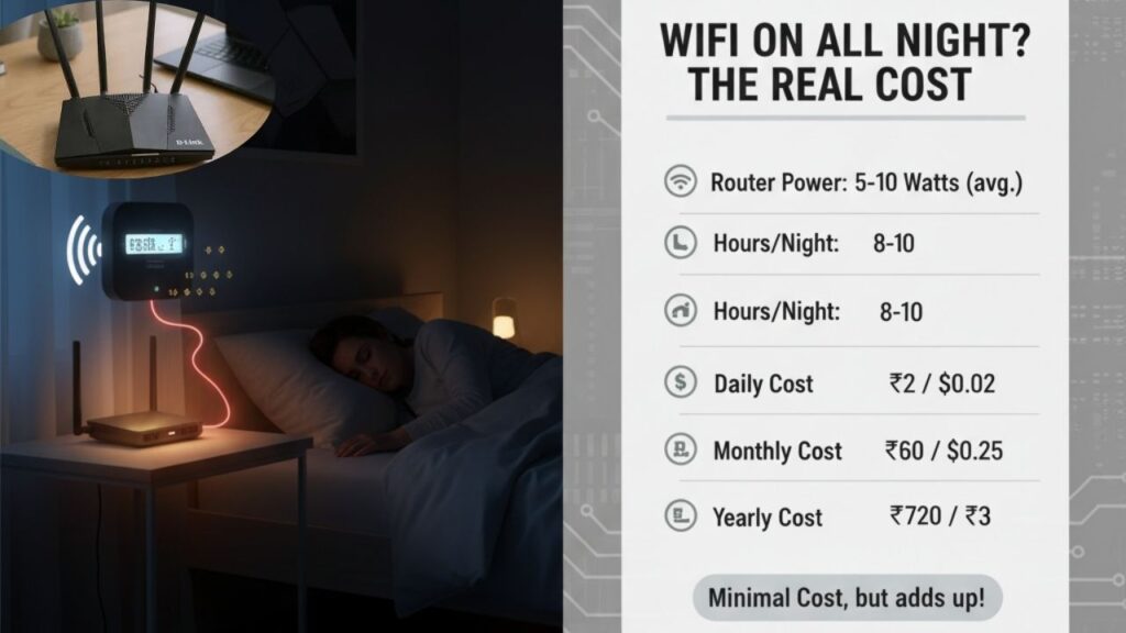 WiFi router power consumption