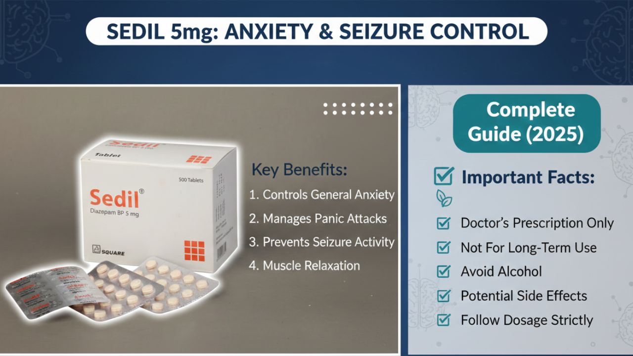 sedil 5 mg এর কাজ কি