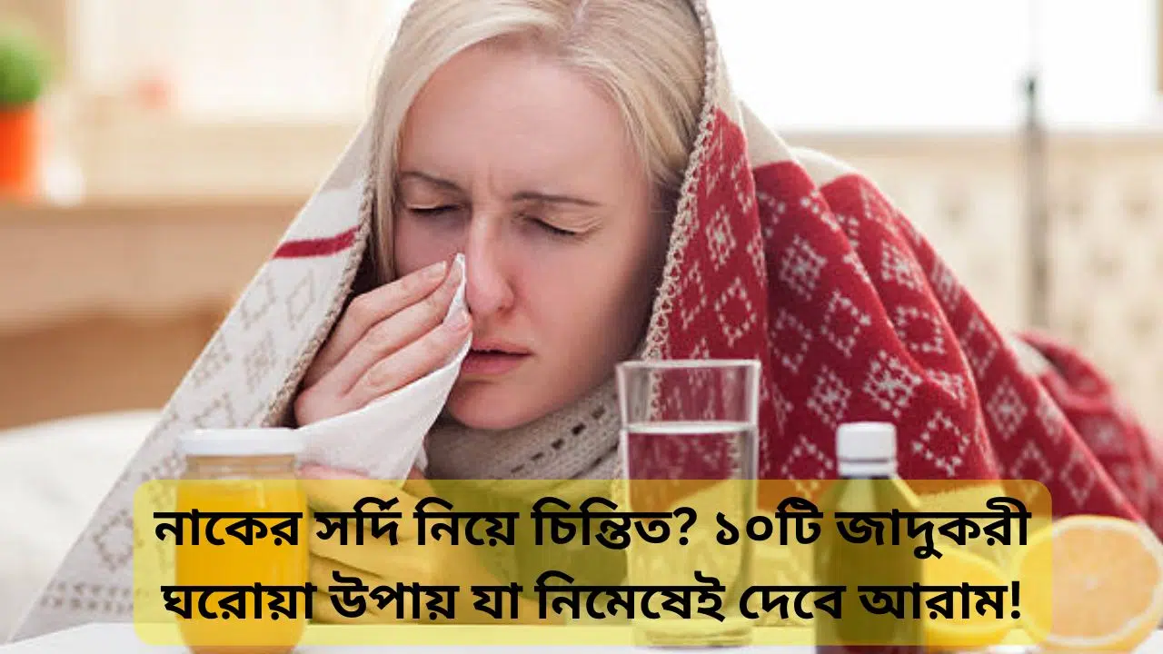 নাকের সর্দি দূর করার ঘরোয়া উপায়