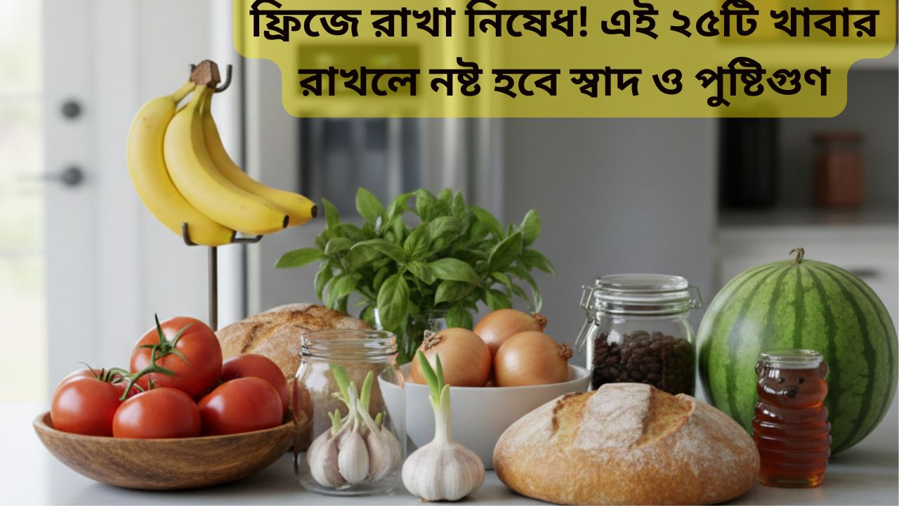 কি কি জিনিস ফ্রিজে রাখা যায় না