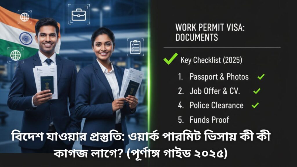 ওয়ার্ক পারমিট ভিসায় কি কি কাগজ লাগে?