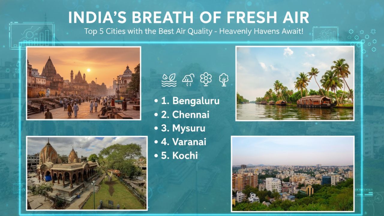 5 Best Cities to Live in India with Lowest AQI in 2025