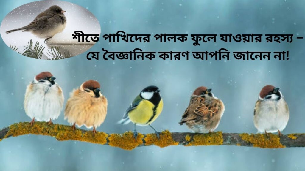 শীতকালে পাখিরা পালক ফুলিয়ে রাখে কেন