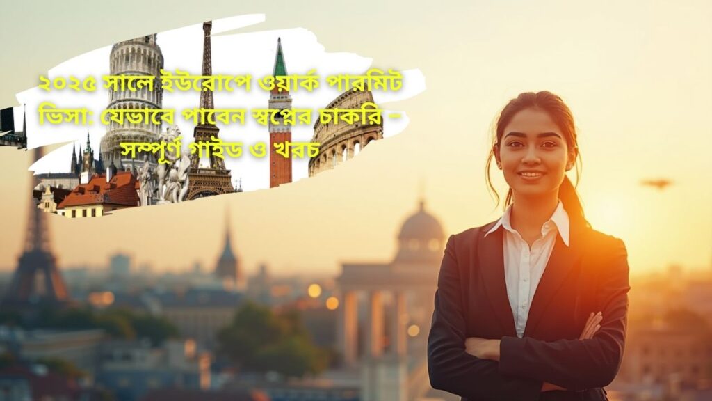 ইউরোপ ওয়ার্ক পারমিট ভিসা ২০২৫ সম্পূর্ণ গাইড খরচ ও প্রক্রিয়া