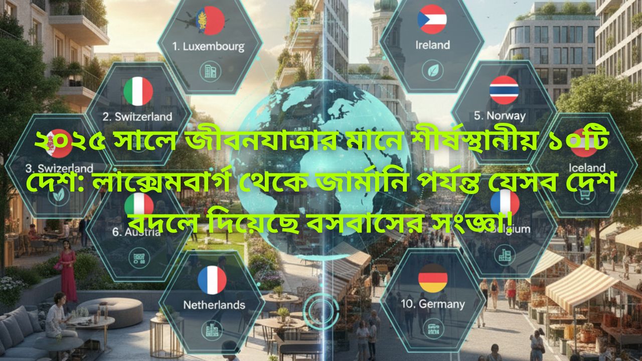 Top 10 Countries with Best Quality of Life 2025