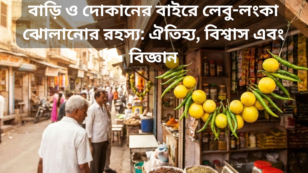 বাড়ি ও দোকানের বাইরে লেবু-লংকা ঝোলানোর কারণ