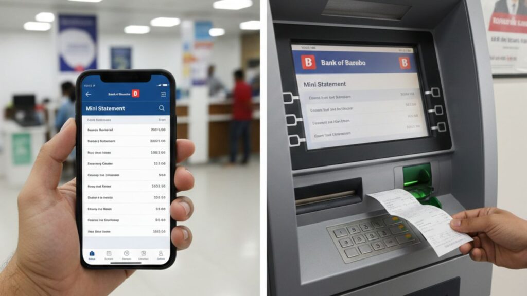 Bank of Baroda Mini Statement