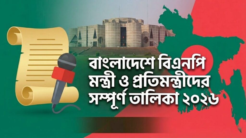 Complete BNP Cabinet Ministers List Bangladesh 2026