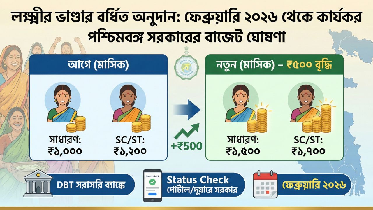 Lakshmir Bhandar Hike Infograph