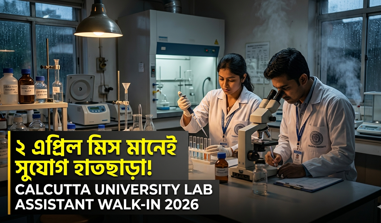 Calcutta University Lab Assistant Walk-in 2026