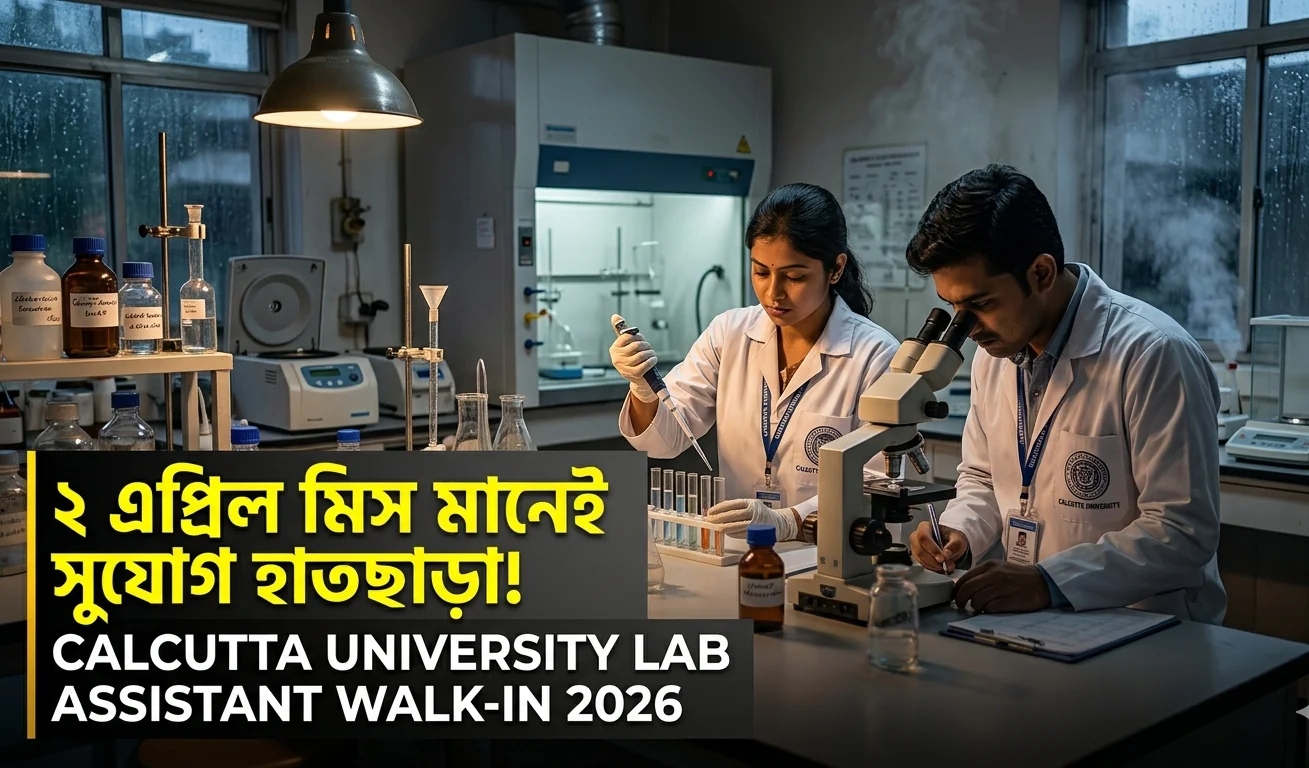 Calcutta University Lab Assistant Walk-in 2026