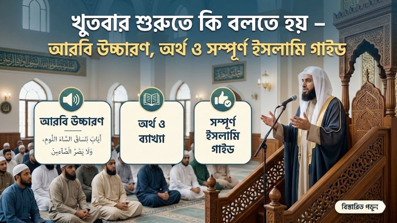 খুতবার শুরুতে কি বলতে হয়