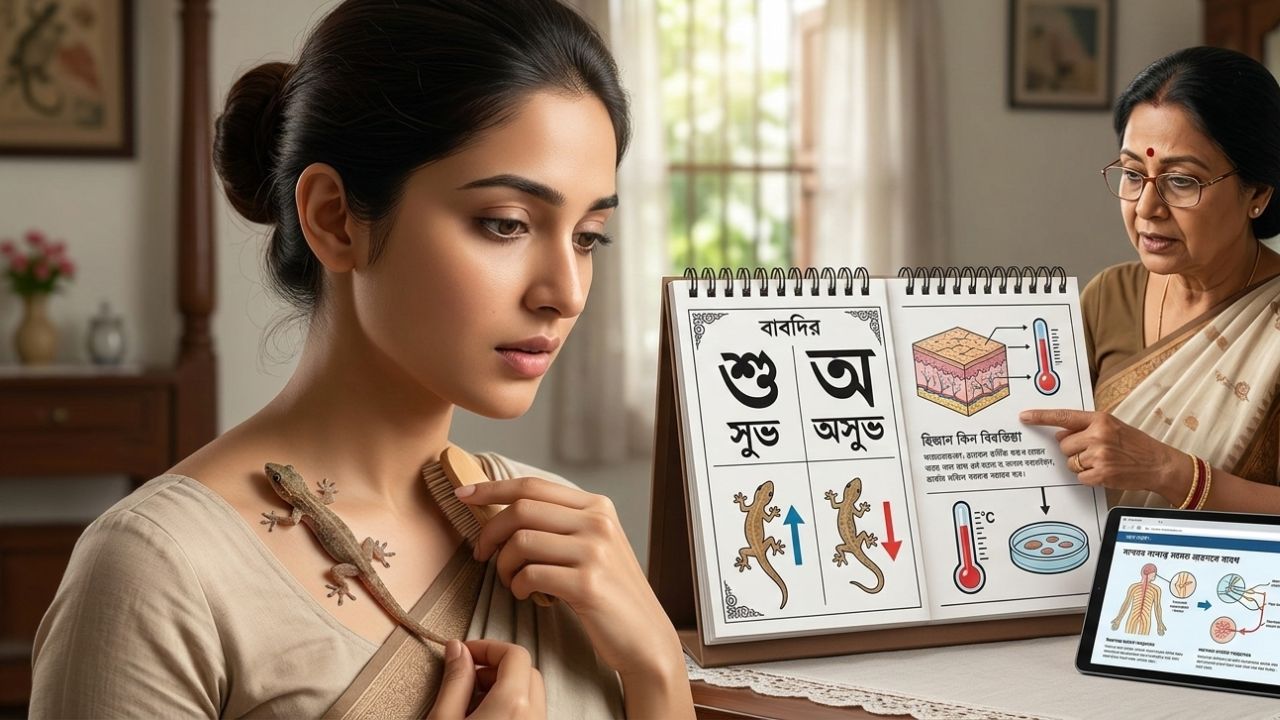 মেয়েদের বুকে টিকটিকি পড়লে কি হয়