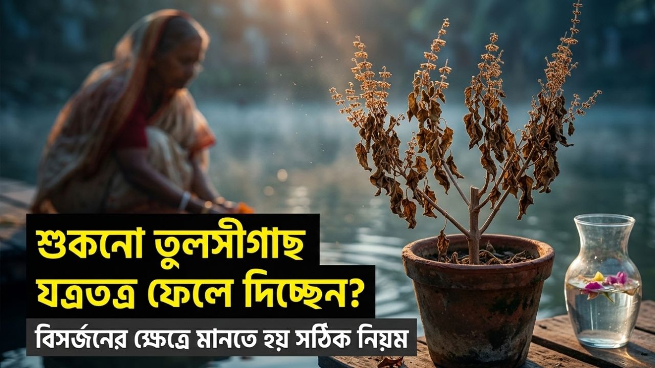 শুকনো তুলসীগাছ বিসর্জনের সঠিক নিয়ম