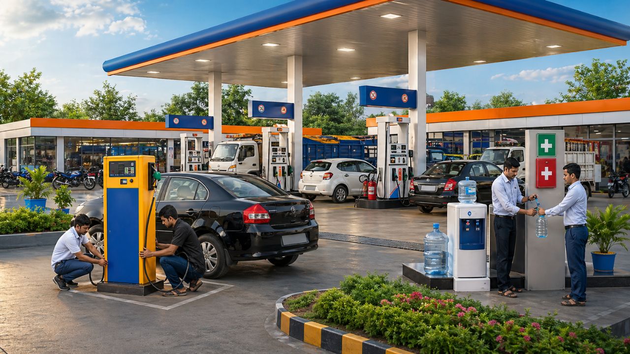 Free Services At Petrol Pump