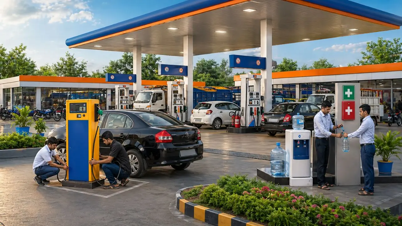 Free Services At Petrol Pump